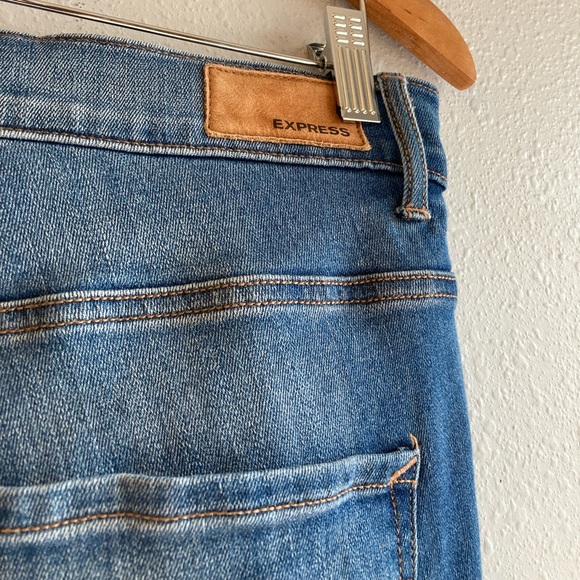 Express Floral Embroidered High Rise Stretch Leggings  Jeggings - Picture 12 of 14